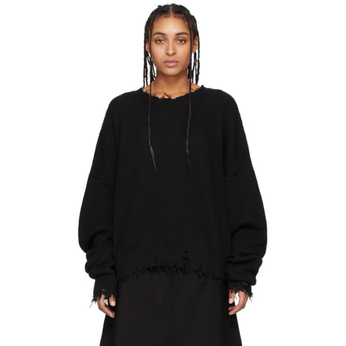 Unravel Black And Purple Cropped Hooded Jumper - Small