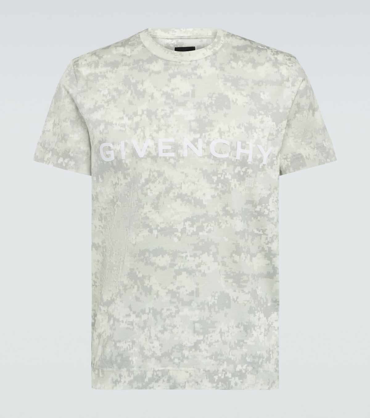 Givenchy - Pixelated logo-print cotton T-shirt