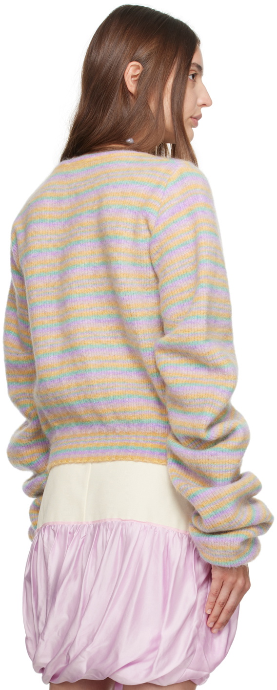 トップス Kiko Kostadinov Rex Striped Sweater Kiko Kostadinov Multicolor Striped Curl Sweater Kiko Kostadinov