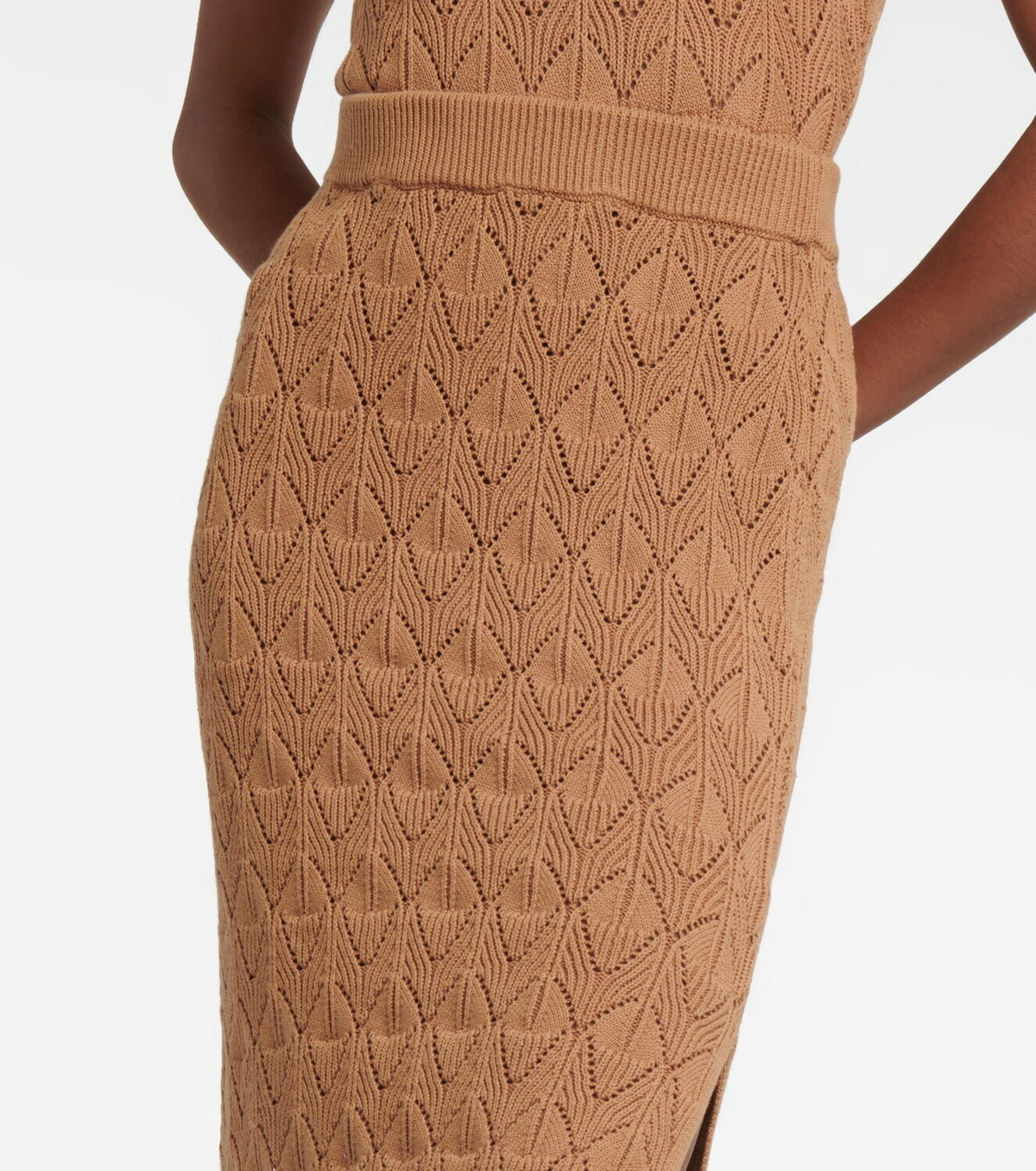 Dodo Bar Or Liz fringe-trimmed cotton midi skirt