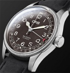 Oris - Big Crown Pointer Date Automatic 40mm Stainless Steel and Leather Watch - Black