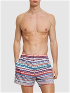 MISSONI Striped Nylon Swim Shorts