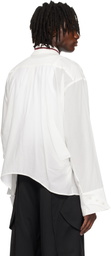 CMMAWEAR White Drape Shirt