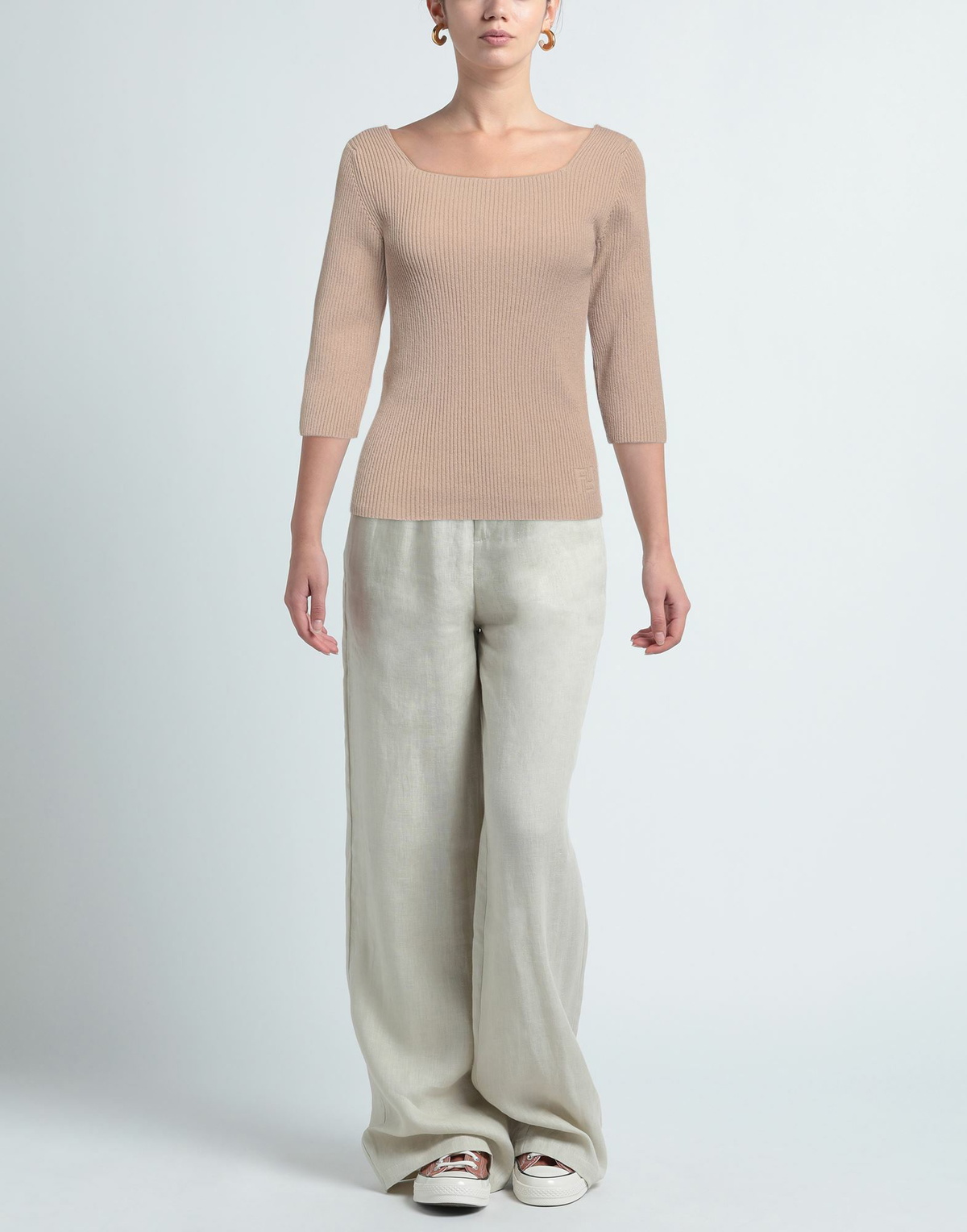 Fendi Womens Sweater Sand