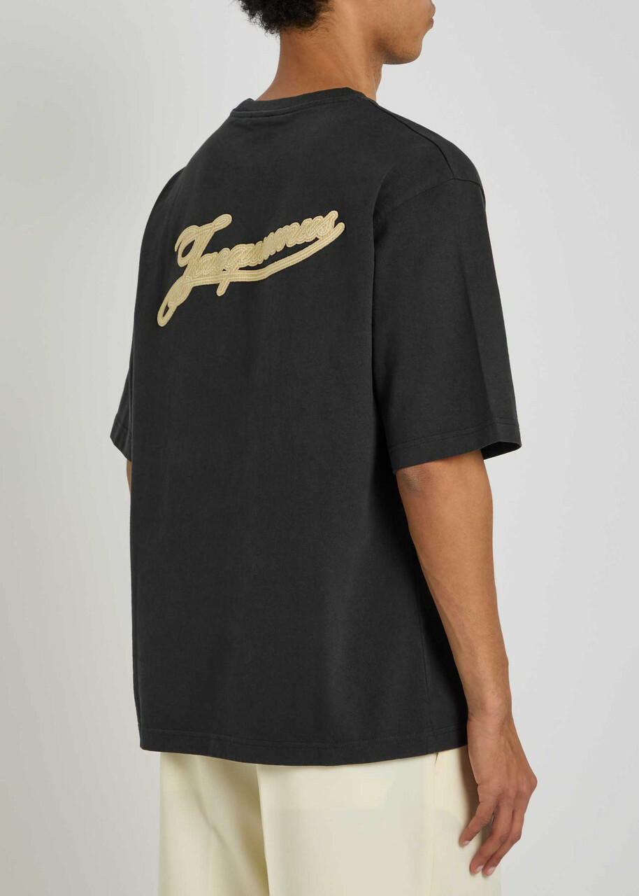 Jacquemus Le Tshirt Torneo Logo Cotton T-shirt Navy
