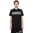 Dsquared2 Black Mirror Logo Cool T-Shirt