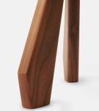 Cassina Méribel walnut stool