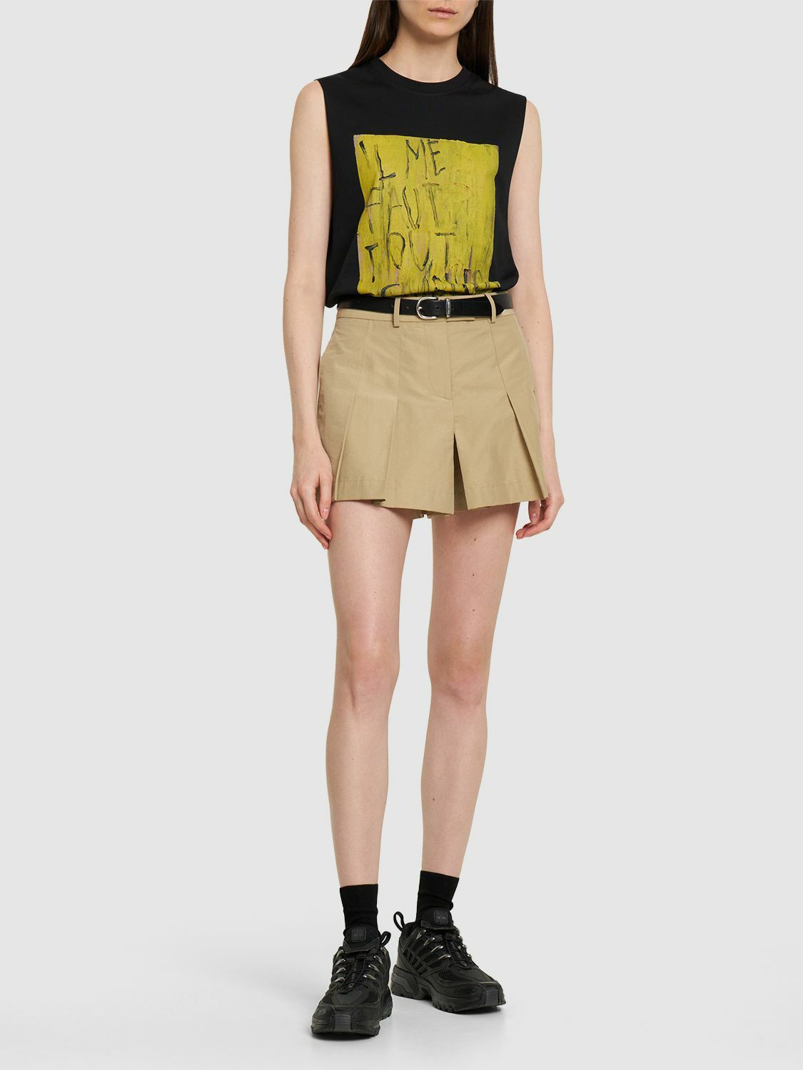 RAF SIMONS - Printed Jersey Sleeveless T-shirt