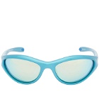 Bonnie Clyde Angel Sunglasses in Blue Mirror