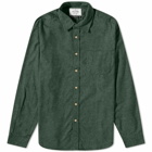 Portuguese Flannel Men's Teca Flannel Shirt in Moss Green