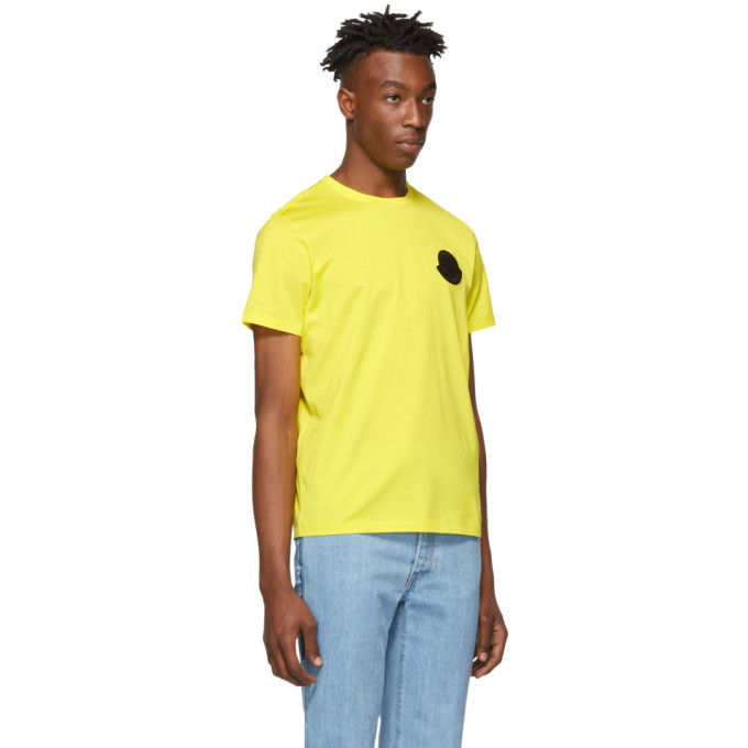 Moncler yellow sale t shirt