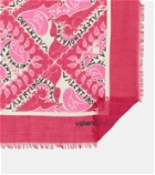 Valentino Mini Bandana silk and cashmere scarf