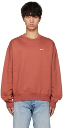 Nike Burgundy Embroidered Sweatshirt