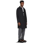 Craig Green Black Laced Long Trench Coat
