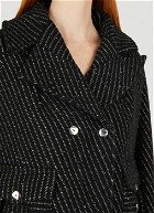 Pinstripe Pocket Jacket in Black