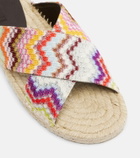 Missoni Harlow Zigzag lamé espadrille sandals