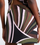 Pucci Iride silk twill wrap skirt