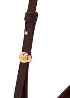 Jacquemus Le Petit Bisou Glossed Leather Shoulder bag - Burgundy - One Size