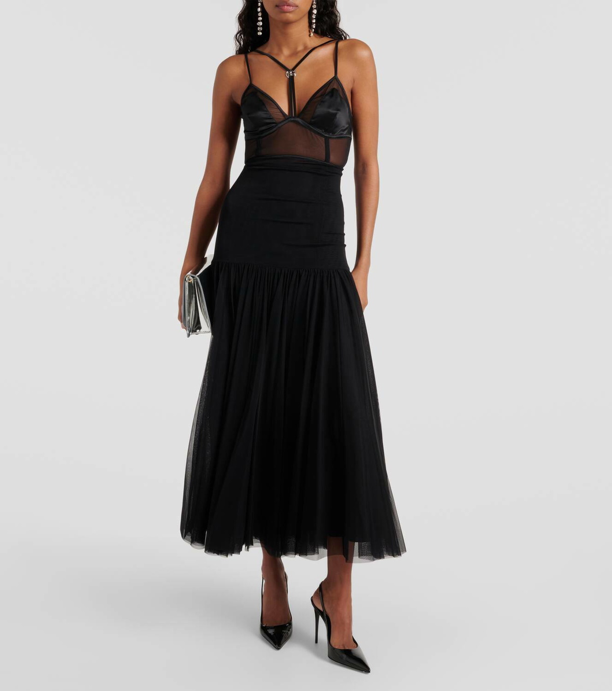 Dolce&Gabbana Panelled bustier midi dress Dolce & Gabbana