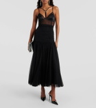 Dolce&Gabbana Panelled bustier midi dress