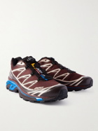 Salomon - XT-6 Advanced Rubber-Trimmed Coated-Mesh Running Sneakers - Brown
