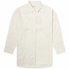 Nudie Jeans Co Women's Monica Embroidered Shirt in Off White