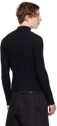 Dion Lee SSENSE Exclusive Black Collarbone Skivvy Sweater