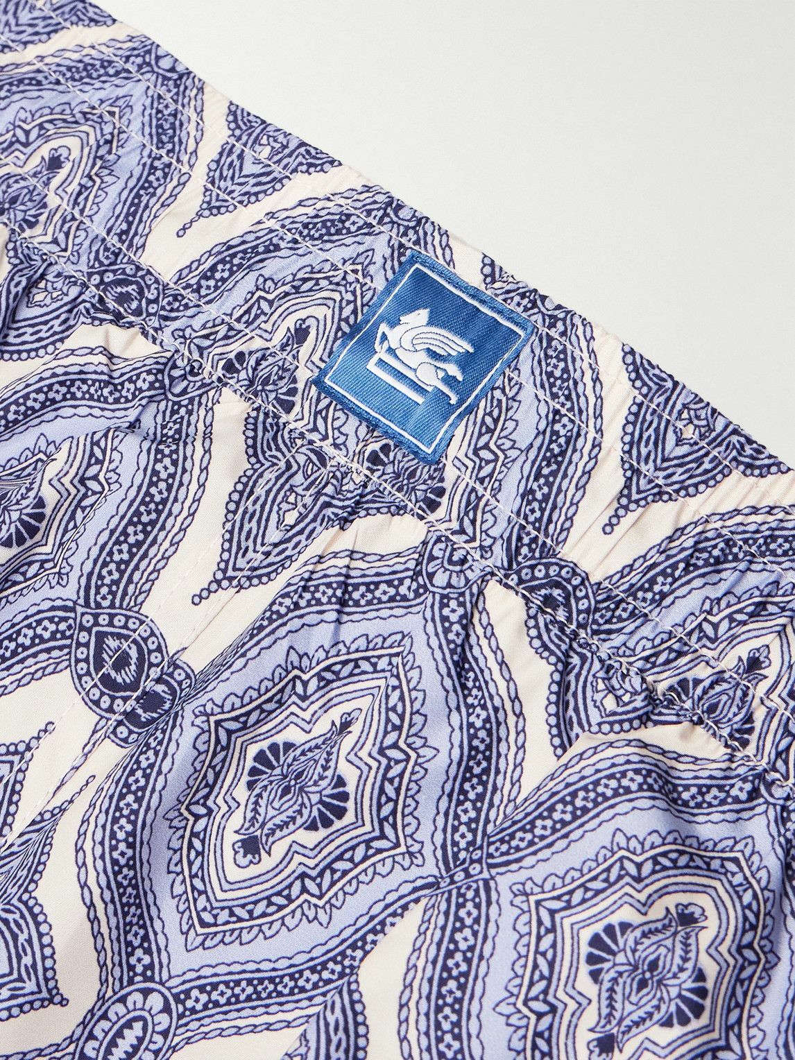 Etro - Straight-Leg Mid-Length Paisley-Print Swim Shorts - Blue