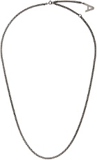 A.P.C. Gunmetal 'A' Necklace