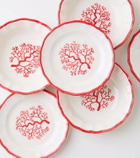 Les-Ottomans Coral set of 4 ceramic bowls