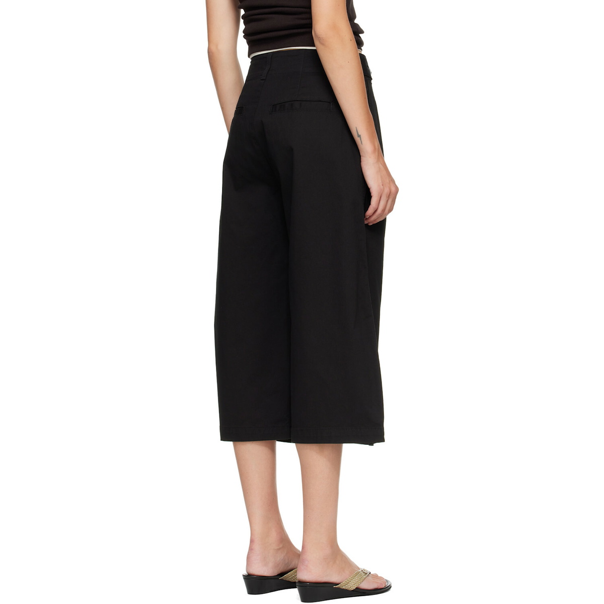 Citizens of Humanity Black Cocoon Culotte Trousers