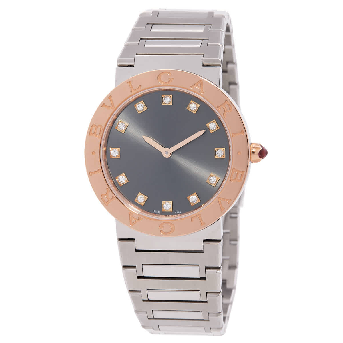Bvlgari Bvlgari Bvlgari Quartz Diamond Black Dial Ladies Watch 103757