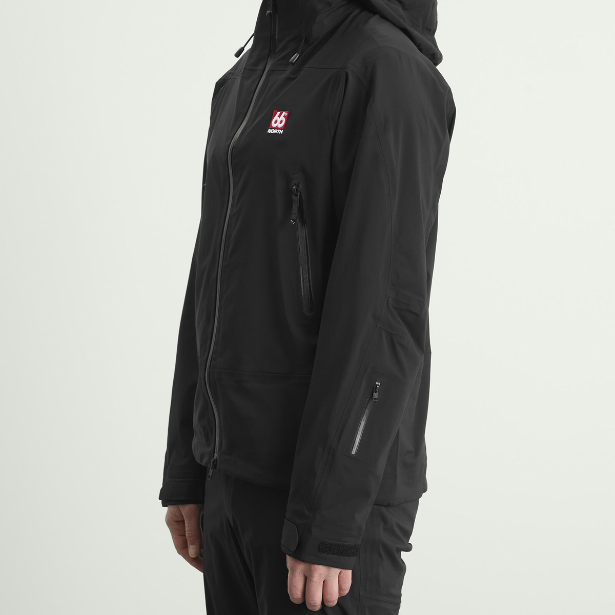 66° North Men's Snaefell Shell Jacket in Black