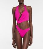 Louisa Ballou - Ring-detail cutout swimsuit