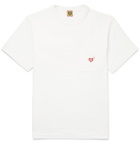 Human Made - Slim-Fit Logo-Embroidered Printed Slub Cotton-Jersey T-Shirt - White