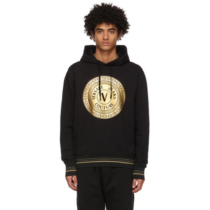 Photo: Versace Jeans Couture Black Coin Logo Hoodie