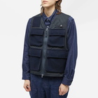 Universal Works Men's Twill Mowbray Photographers Gilet in Dark Navy