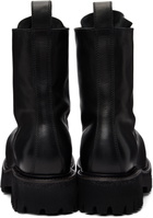 A DICIANNOVEVENTITRE Black Horse Octa Combat Boots