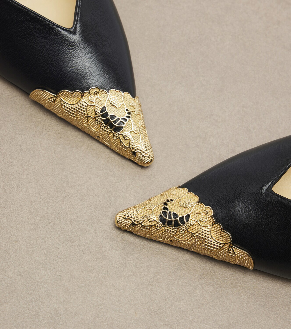 Jimmy Choo Faiz leather slingback pumps