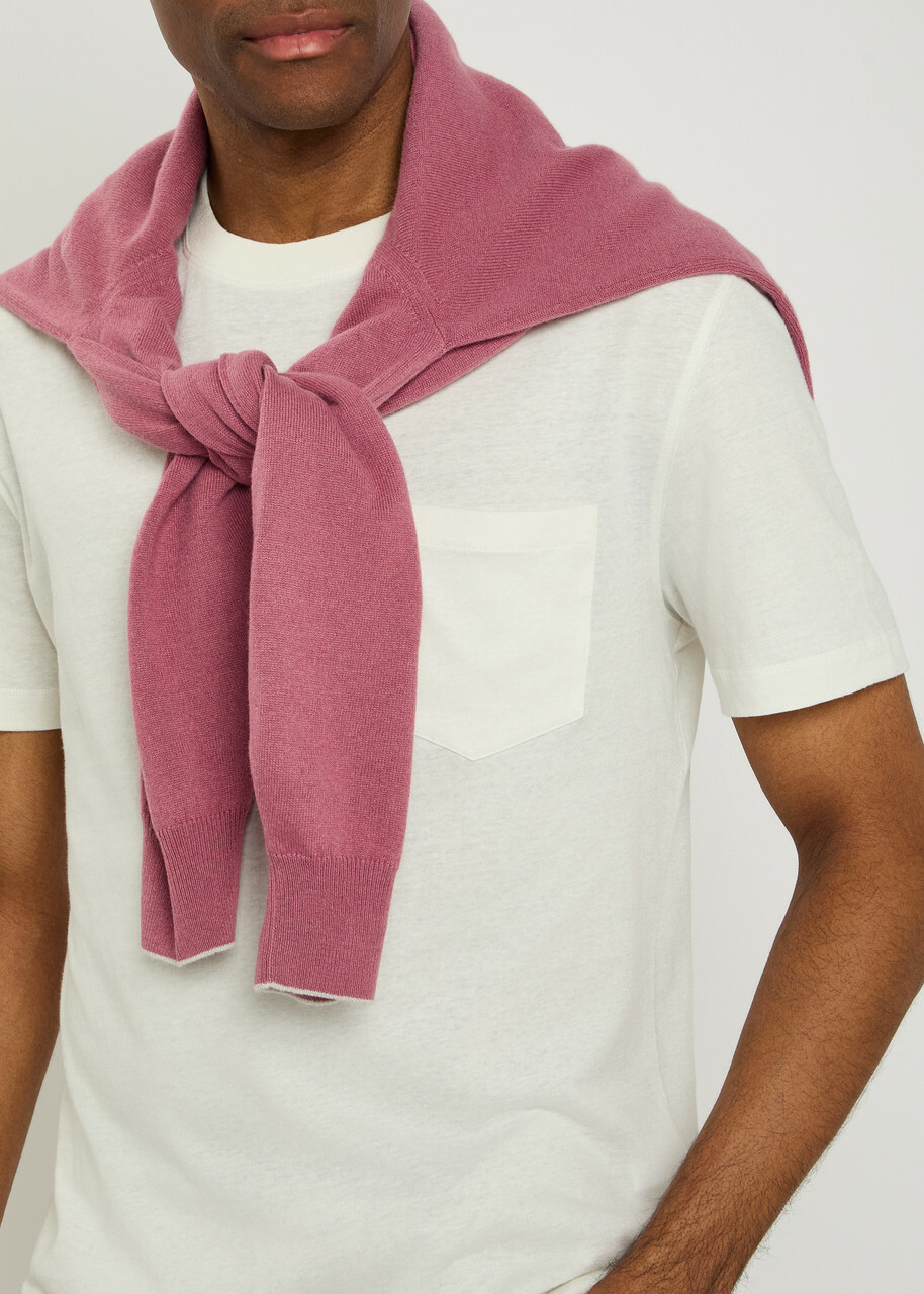 Brunello Cucinelli Linen and Cotton-blend T-shirt Off White
