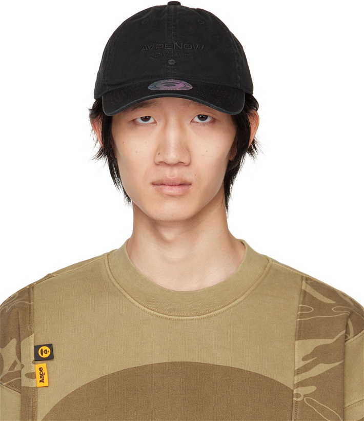 Photo: AAPE by A Bathing Ape Black Washed Cap