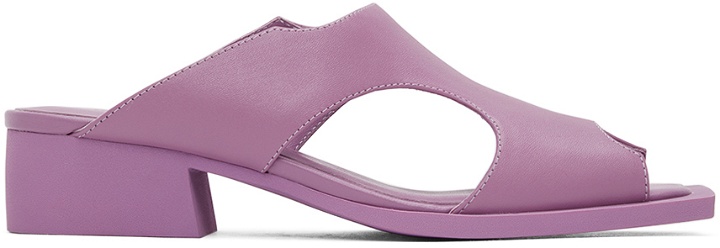 Photo: Issey Miyake Purple United Nude Edition Fin Heeled Sandals