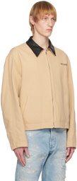 We11done Beige Oversized Work Jacket
