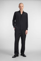 Laneus Shirt In Black Silk