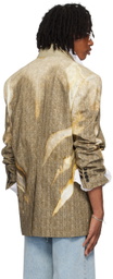 Y/Project Beige Sun Bleached Blazer