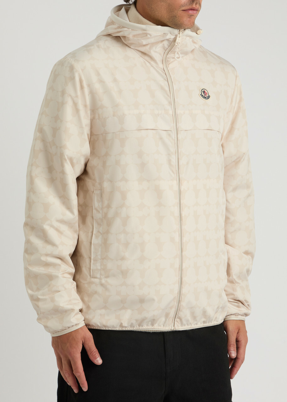 Moncler Ifaty Printed Shell Jacket Cream