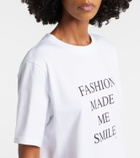 Victoria Beckham Printed cotton jersey T-shirt