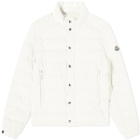 Moncler Men's Rochebrune Corduroy Padded Jacket in White
