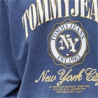 Tommy Jeans Men's TJM Boxy Luxe Varsity Crew Sweat in Navy