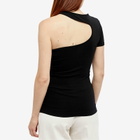 Helmut Lang Women's Seamless Cut Out T-Shirt in Black